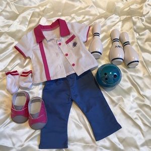 American Girl Doll Bowling Set
